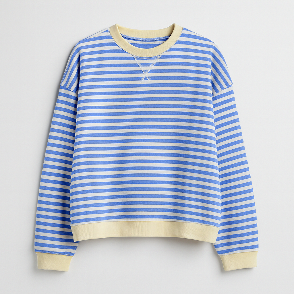 Nadia Overdimensioneret Stribet Sweater