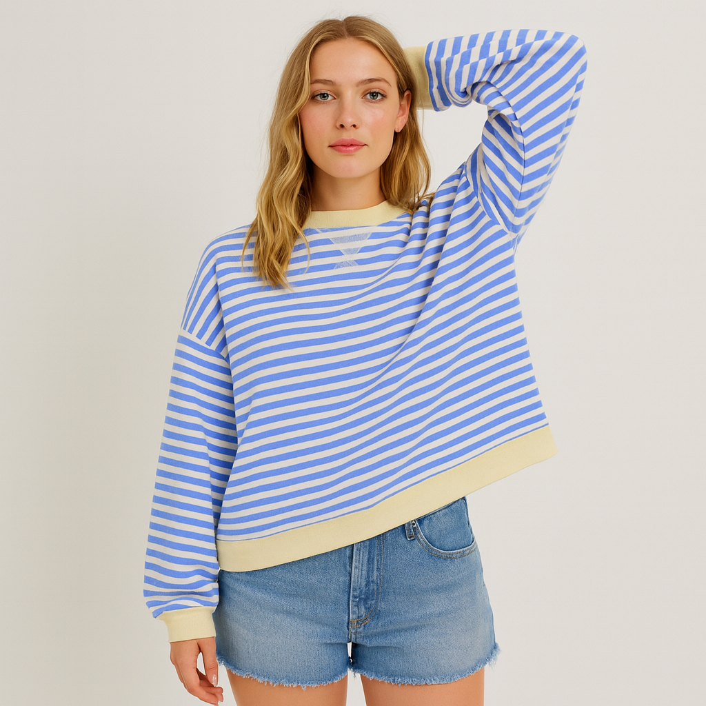 Nadia Overdimensioneret Stribet Sweater