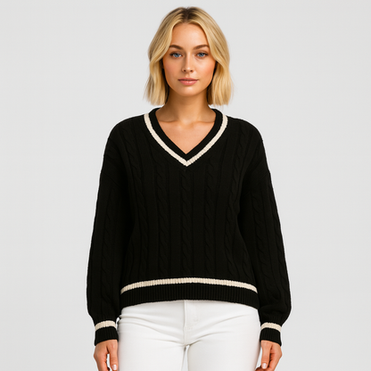 Nanna V-neck-strik