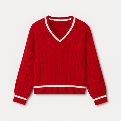 Nanna V-neck-strik