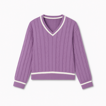Nanna V-neck-strik