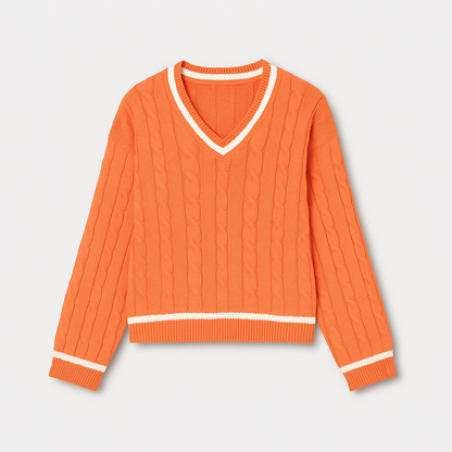 Nanna V-neck-strik