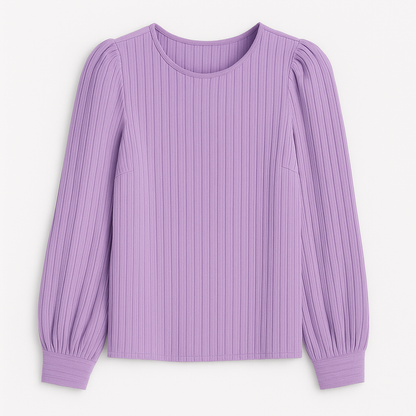 Sofie Plisseret Satinbluse