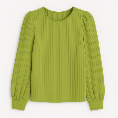 Sofie Plisseret Satinbluse