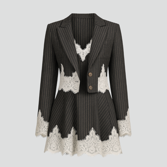 Maribel blazer-kjolen i blonder