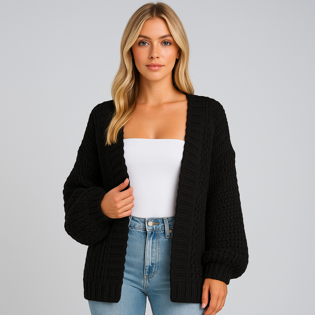 Thilde Overdimensioneret Strikket Cardigan